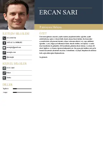 Pratisyen Hekim Cv Örnekleri cv indir